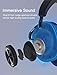 immagine 2Bluedio T7 Plus Turbine Cuffie Bluetooth Over Ear con Driver da 57mm, Cancellazione del Rumore Personalizzabile Cuffie Hi-Fi Stereo e 30 Ore in Riproduzione, Cuffie Wireless con Microfono/SD Card Slot