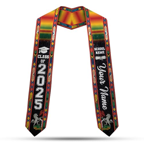 MonkeyVan Custom Nigerian Graduation Sash, Nigeria Stole Customize, Nigerian Stoles For Graduation 2025, Class of 2025 M78