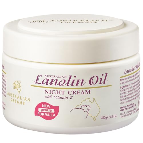 Australian Moisturiser Cream Lanolin Night Cream (Night Cream 250g), 250 g (Pack of 1)