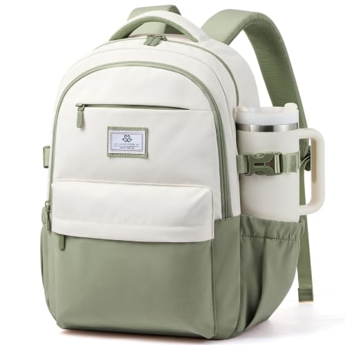 LOVEVOOK Laptop Backpack for Women & Teens, College Bag/40oz Cup Buckle