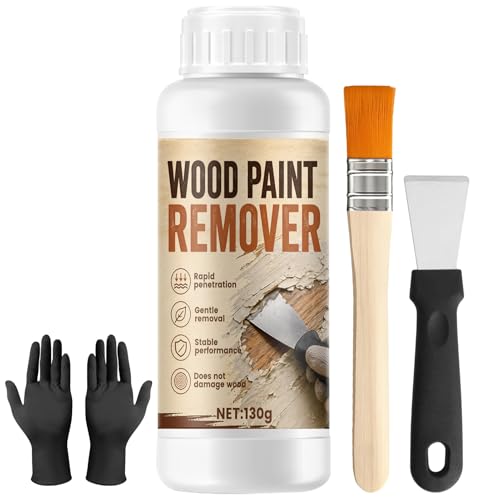ALLONY Décapant Peinture Bois, Décapant Vernis Bois, Decapant Bois, Facile à Appliquer, Pénètre en Profondeur, Gratte sans Effort, Adapté aux Portes,...