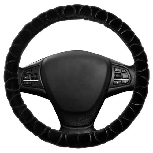 Coperchio Del Volante Nero Da 1 Pezzo, Ruota Del Volante Caldo, Volante Per Auto Lussuosa, Volante Per Auto Morbida E Non Slittata.