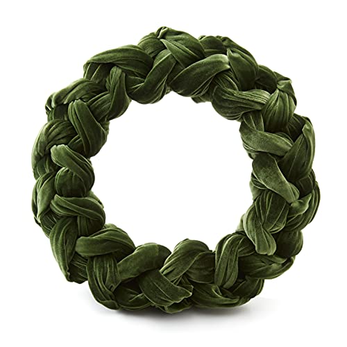 Your Heart's Content Olive Velvet Wreath for Inside, Olive Green