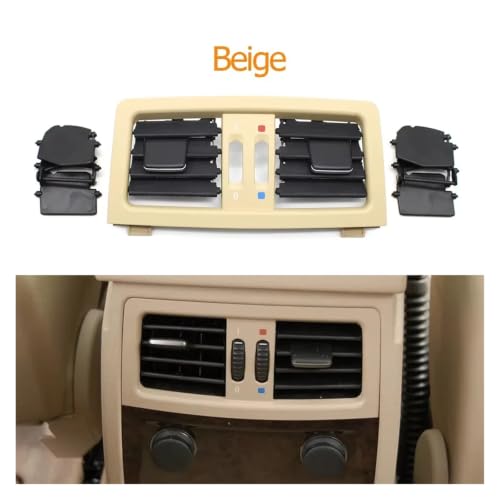 Rejilla de ventilación trasera beige para reparar el panel dañado de BMW E60 E61 2