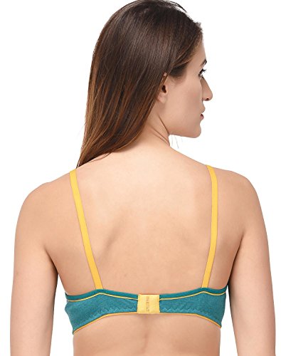 Image of Fabme Women's Cotton Lightly Wire Free Full Cup T-Shirt Non Padded Non Wired Bra