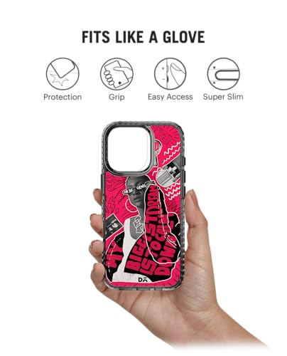 Image of DailyObjects Down The Street Stride 2.0 Magnetic Case Cover Compatible with iPhone 16 Pro | Wireless Charging Slim Back Cover | 2 Layer Edge Protection & Shockproof