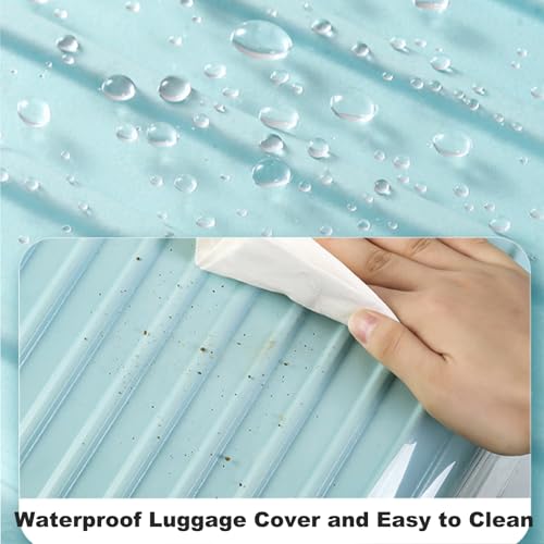 28 inch Suitcase Cover for Luggage Protector Clear PVC Waterproof Baggage Protective Cover for Tsa Approved Travel Sleeve Case4