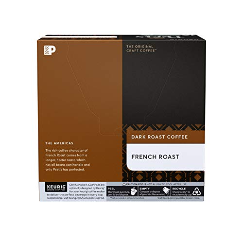 Peet's Coffee French Roast, Dark Roast, 16 Count Single Serve K-Cup Coffee Pods For Keurig Coffee Maker #TOP5
