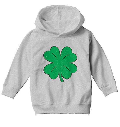 Distressed Four Leaf Clover - Shamrock Toddler/Youth Fleece Hoodie2
