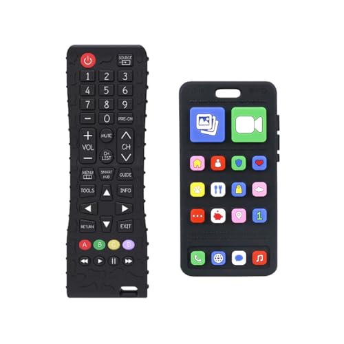 Mordedores para niños autistas y bebés - Modelo control remoto y teléfono móvil