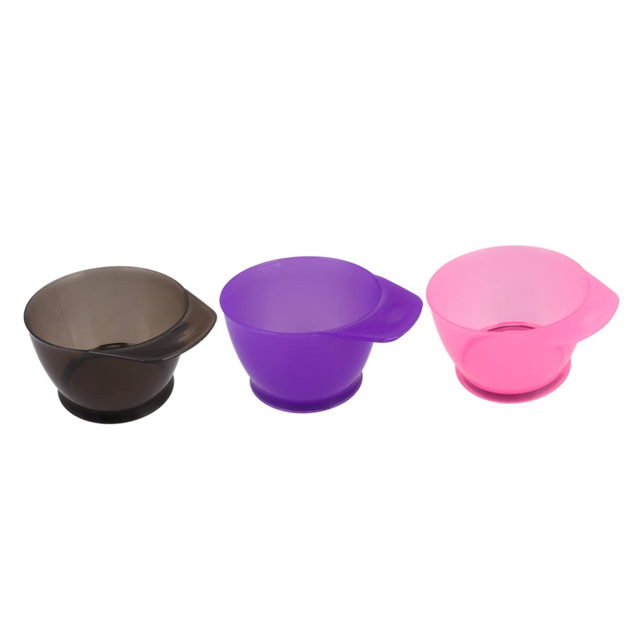 WOFASHPURET Hair Dye Bowl Set 3pcs Pink Mixing Bowl with Scale for Diy Hair Coloring
