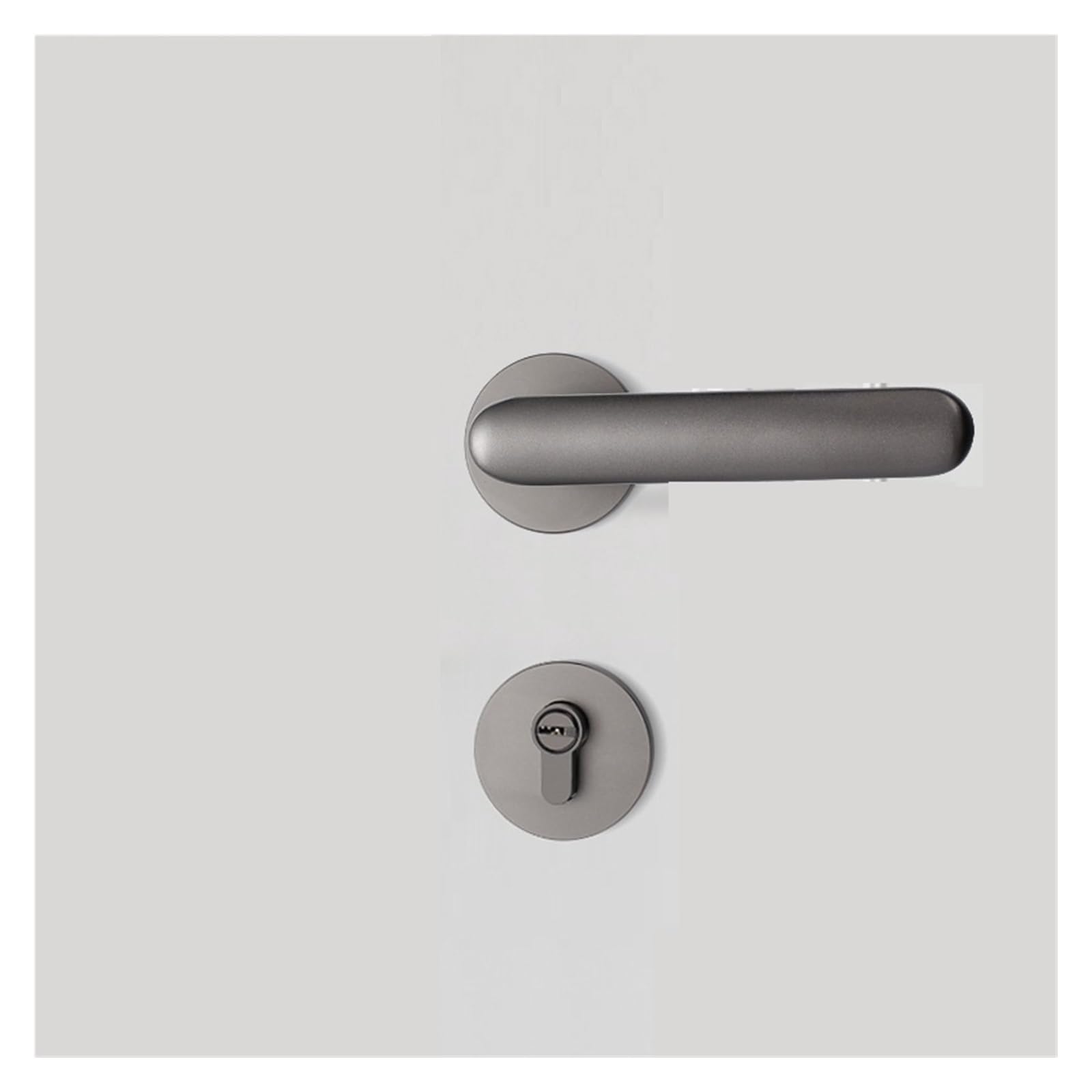 ZONSHJDKR Silent Split Lock Bedroom Exterior Door Handle Aluminum Alloy Indoor Wooden(Ds 302 Dumb Gun)