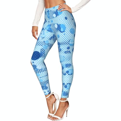 Ropa de gimnasio para mujer: leggings de compresión suave con lunares