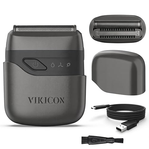 Rasoir électrique homme VIKICON mini rasoir étanche USB-C pour visage