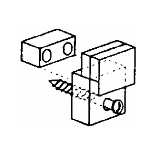 Image of Hillman AnchorWire Plastic Mirror Holder Kit 1 lb. 6 pk Medium