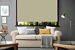 Blackout Roller Blind in Natural Cream - Width 60 x Drop 165cm
