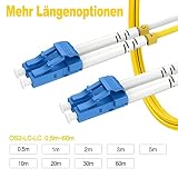 2 m LC LC OS2 Fiber Patch Cables Single Mode, Opcje 0,5 m ~ 60 m, LC do LC Fiber Optic Cable Duplex, 10 G SMF LSZH 9/125 μm, RamboCables