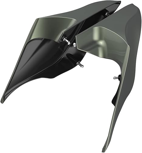 Miniatura 141 de Advanblack Barracuda - Cubiertas laterales estiradas plateadas (brillantes), paneles extendidos para Harley Touring Street Glide Road Glide Electra