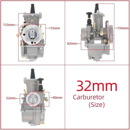 Carburateur moto 32mm PWK boisseau plat Yamaha 125 KR150 racing carburation 2t - 2