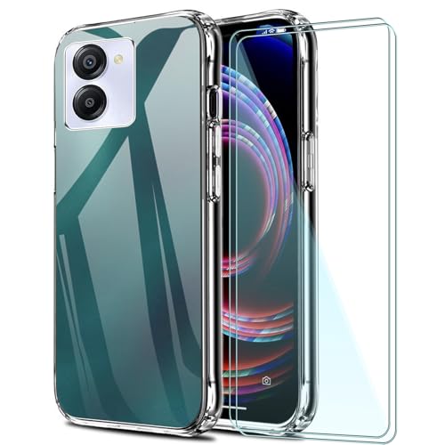 FortiCase Funda para Honor X7a con 2 Piezas Protector Pantalla,Templados 9H,Ultrafina Suave TPU Caso,Antigolpes Suave Case,Cover para Honor X7a,Transparente - 2G