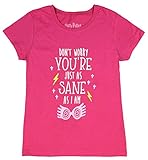 Harry Potter Girls' Luna Lovegood You're Just As Sane As I Am Spectre Specs Youth T-Shirt Shirt (Medium) Hot Pink