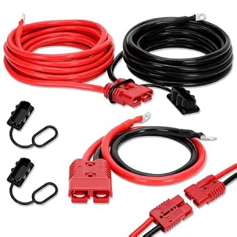 Amazon: 24FT Quick Disconnect Winch Power Cable, 4 Gauge 4 AWG