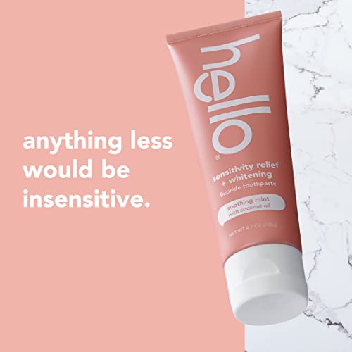 Hello Sensitivity Relief And Whitening Fluoride Toothpaste For Sensitive Teeth thumb #1