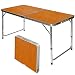 Produktbild AMANKA Garten Klapptisch 120 x 60 Höhenverstellbar Gartentisch Campingtisch Klappbar Bambus-Optik