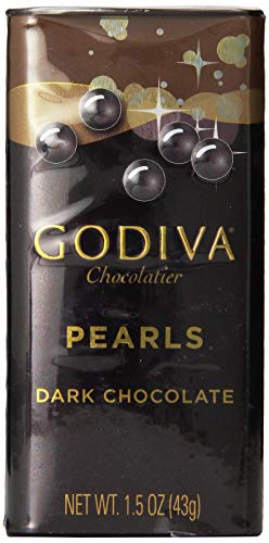 Godiva Dark Chocolate Pearls, 1.5-ounces (Pack of 6)