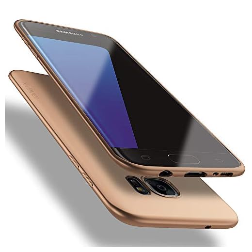 X-level Samsung Galaxy S7 Edge Skal, [Guardian Serien] Mjukt Flex TPU-fodral Ultratunt mobilfodral Silikon Bumper Cover Skyddsfodral till Samsung Galaxy S7 Edge, Vinröd