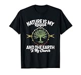Nature Is My Religion Earth Is My Church Native American Day T-Shirt