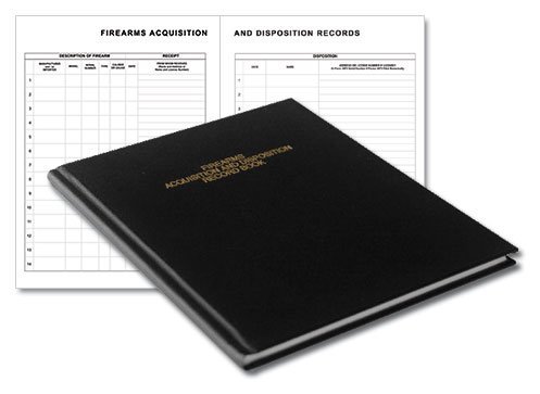 BookFactory Gun Log Book - 120 Pages, Smyth Sewn Hardbound, 8 7/8" x 11 1/4" (LOG-120-GUN-02-T35-Main)