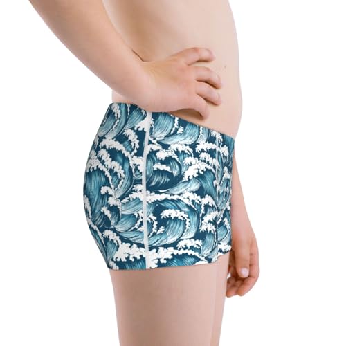 Boys' Cotton Boxer Brief Soft Underwear-Ocean Waves2