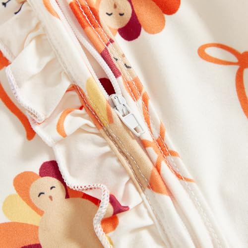 My First Christmas Baby Girl Outfit Newborn Bow Footie Jumpsuit Ruffle Zipper Romper Infant Coming Home Xmas Clothes4