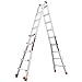 Little Giant Ladders, Revolution, M22, 22 ft, Multi-Position Ladder, Aluminum, Type 1A, 300, 300 lbs weight rating, (12022)
