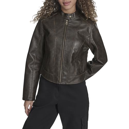 Levi's Women's Faux Leather Racer with Princess Seams