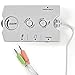 Produktbild TronicXL Analog Audio Schalter 2 x 3.5 mm Stecker 3 x 3,5 mm Buchse Mikrofon Lautsprecher Headset Umschalter PC Computer
