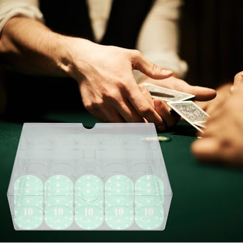 Boîte de rangement jetons poker pour garder la table propre - 5