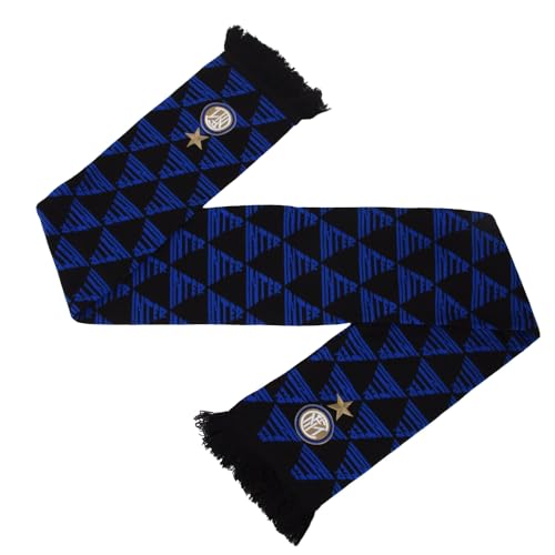 COPA COPA Football - Sciarpa da tifoso - Inter Milan All Over - Nero - 100% acrilico - Taglia One size