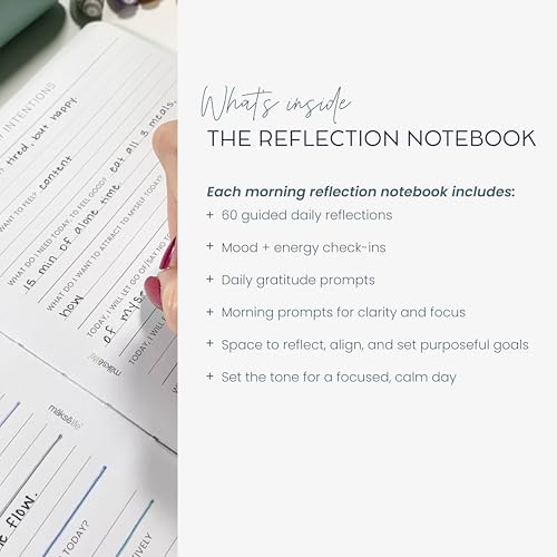 Carnet avec invites A5 journal d'affirmations quotidiennes papier 120g