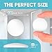 Strongest Home Wall Door Handle Stopper Set. 7 Pieces of White Silicone Door Knob 1.57