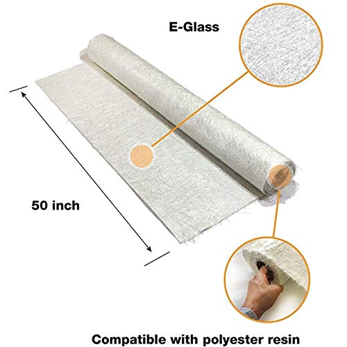 Image of Fiberglass Chopped Strand Cloth (1.5 oz, 50 Inch x 10 Yard)
