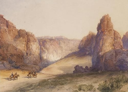 Imagen de lienzo roca de Acoma Moran para cubrir paredes vacias con arte de salon 60x90