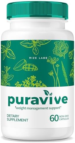 Puravive Weight Loss Capsules – Exotic Rice Pills to Increase BAT and Energy Levels, Detox & Cleanse Capsule, Puravive Reviews Non-GMO Easy to Swallow Supplement Tablets (60 Capsules)