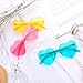 Gejoy 4 Pieces Heart Shaped Sunglasses for Women Men Valentine Gift Frameless Glasses(Lake Blue, Pink, Yellow, Clear)