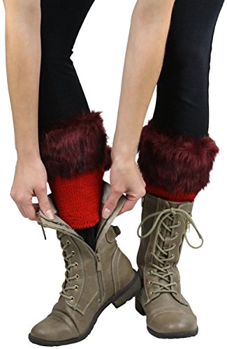 Image of ToBeInStyle Women's Sexy Soft Knit Thick Knee High long Leg Warmers