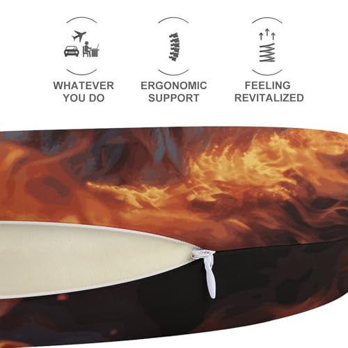 Almohada en U con espuma viscoelástica 30 cm cómoda miniatura 5