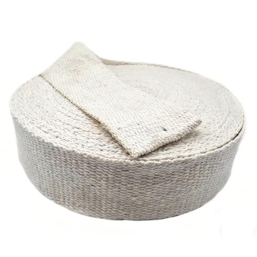 Genérico Cinta De Fibra Cerámica, Cinta Aislante Ignífuga, Sin Amianto, 1 Metro De Longitud (3cm * 3mm * 1m)