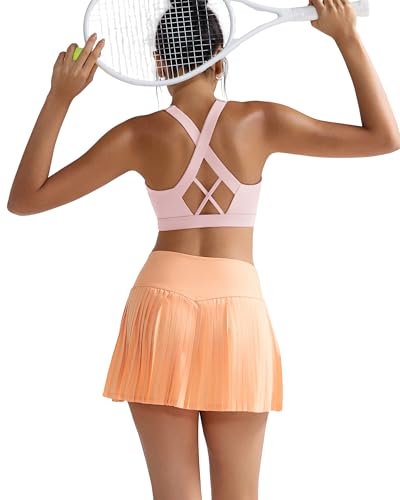 Image of RUNNING GIRL Sports Bra for Women, Molded Cup High Impact Sports Bras for Women with Sewn in Pads