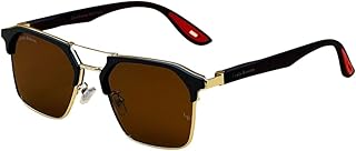 Louis Kouros MILANO Retro Square Sunglasses Ban all Rays for Men &amp; Women | Trendy polarized Sunglasses Classic | UV400 Pro...